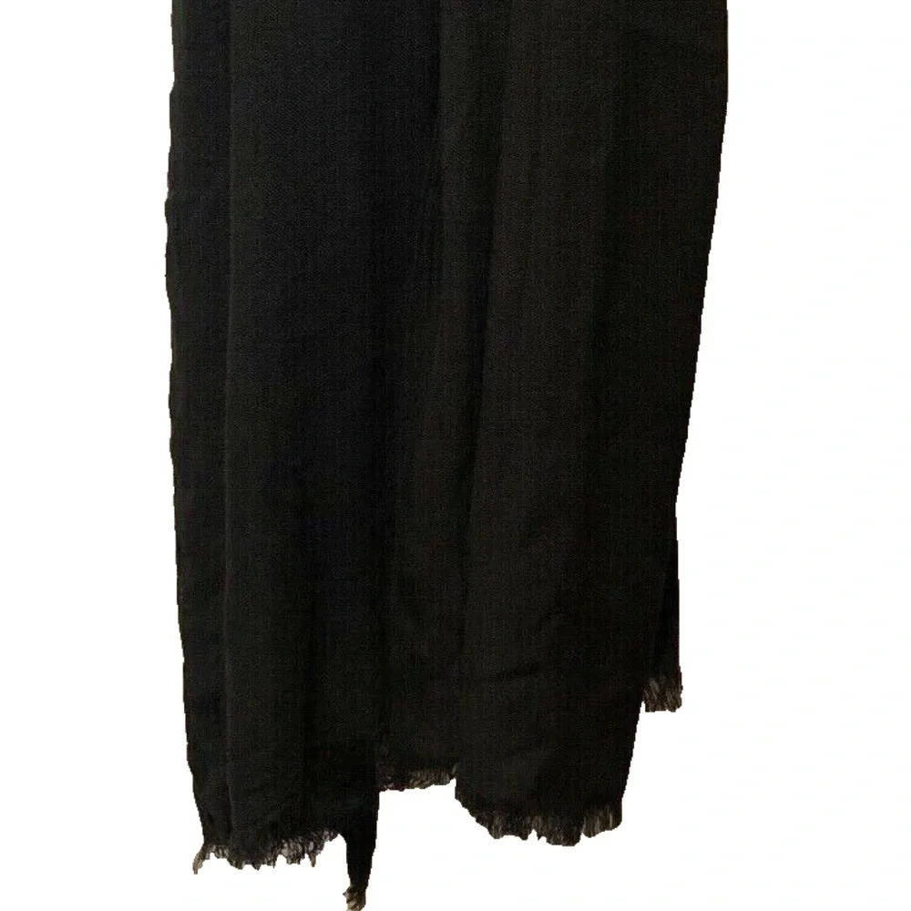 (NWT) Collection Eighteen XllX Black Oversized Eyelash Fringed Wrap/Scarf OS